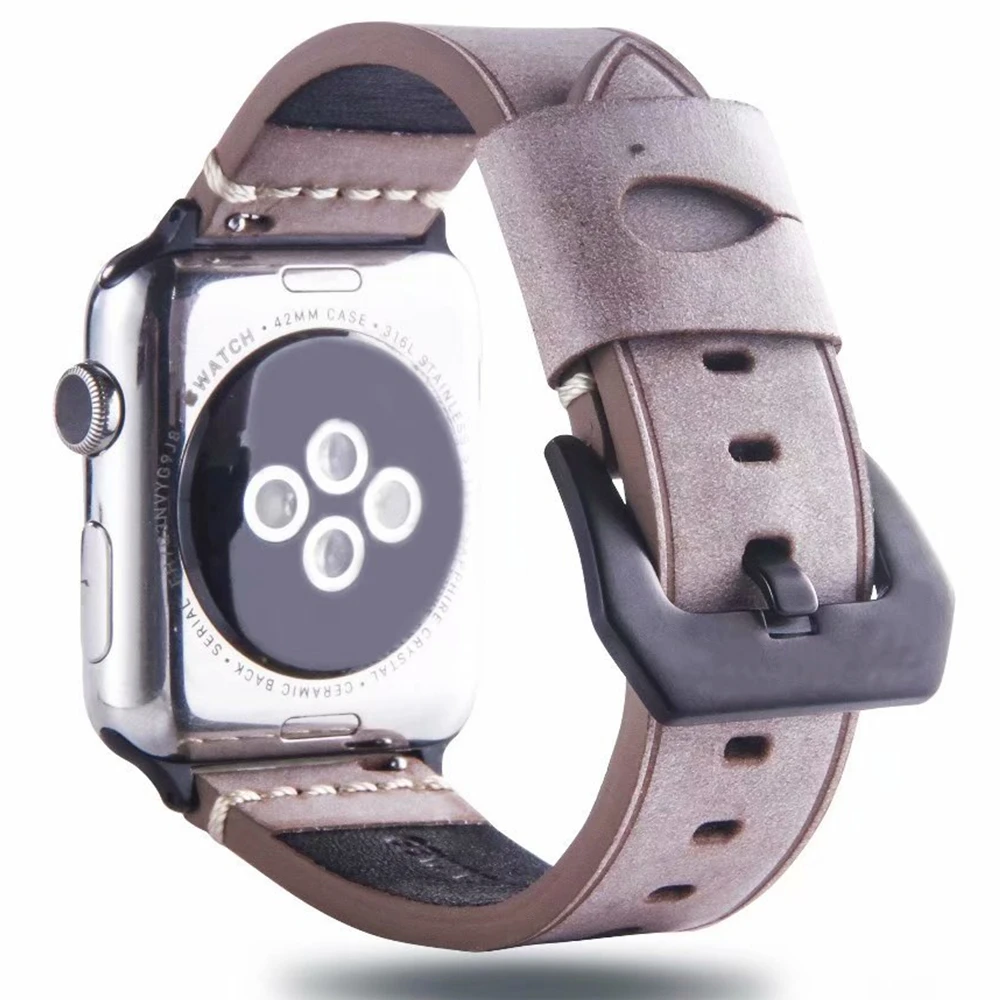 Pulseira для apple watch кожаный ремешок correa reloj Для iwatch браслет 38 мм 42 мм 40 мм 44 мм cinturino серия 5 4 3 2 запястье