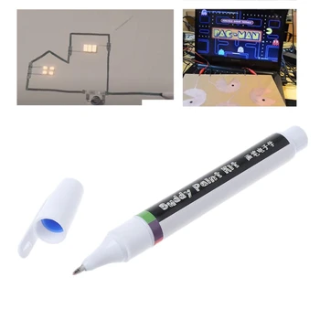 

Drop&Wholesale Conductive Ink Pen Electronic Circuit Draw Instantly Magical Pen Circuit DIY Maker Student Kids Education