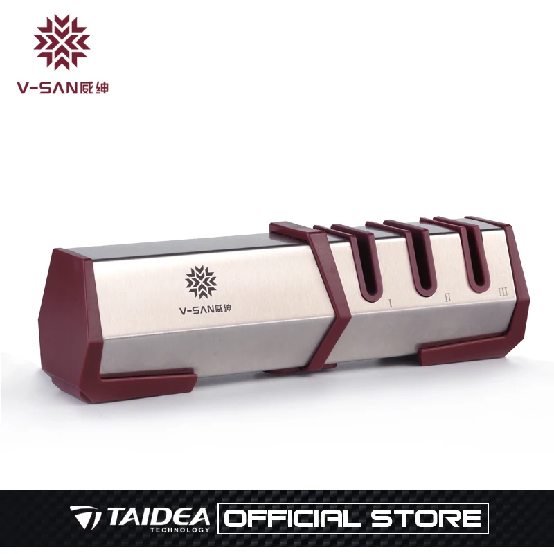 TAIDEA 3 этапа Профессиональная кухонная точилка для ножей Алмазная и карбидная