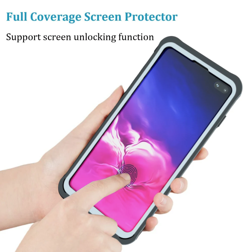 LLZ. COQUE 360 Полный чехол для телефона для samsung Galaxy S10 Note 10 Plus 5g противоударный чехол из ТПУ с закаленным стеклом Fundas
