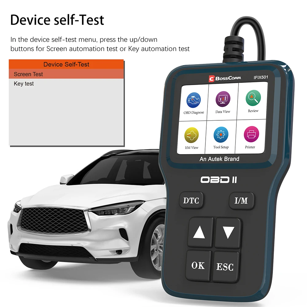 Autek IFIX501 OBD2 диагностический автомобильный сканер инструменты для авто