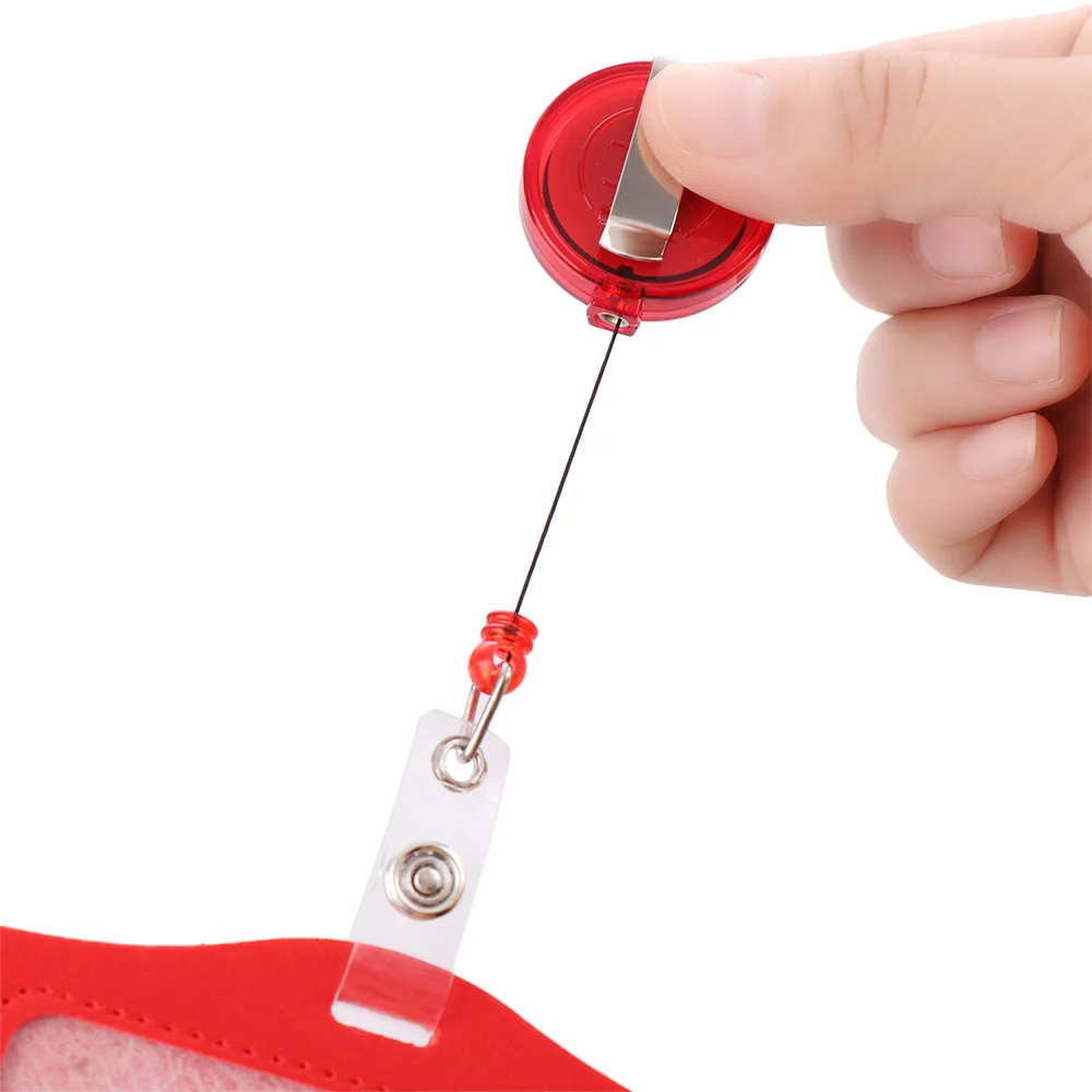 Wallet Card Holder Credit Card Holder Card Holder ID Card Case ID Card Holder 1PC ID Card Holder Badge Case Credit Card Holders PU Bus ID Holders Identity Badge Retractable Reel Protective Shell
