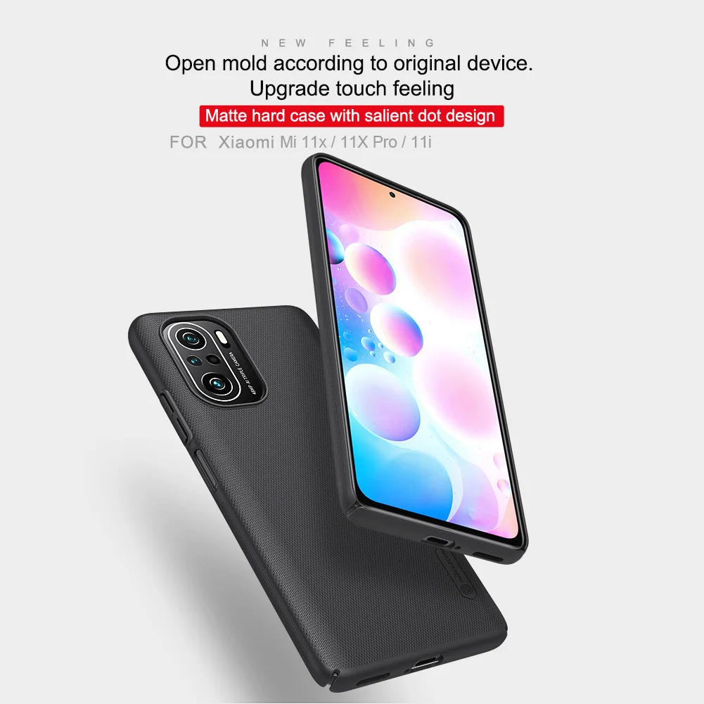 for Xiaomi Mi 11i 5G Case Nillkin CamShield Slide Camera Case Hard PC Slim Frosted Shield Textured Cover for Xiaomi Mi11i Case 6
