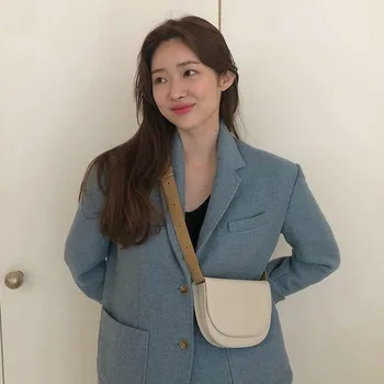 

Leather Crossbody Saddle PU Bags For Women 2020 Autumn Winter Shoulder Handbags Female Fashion Travel Bag K9CF