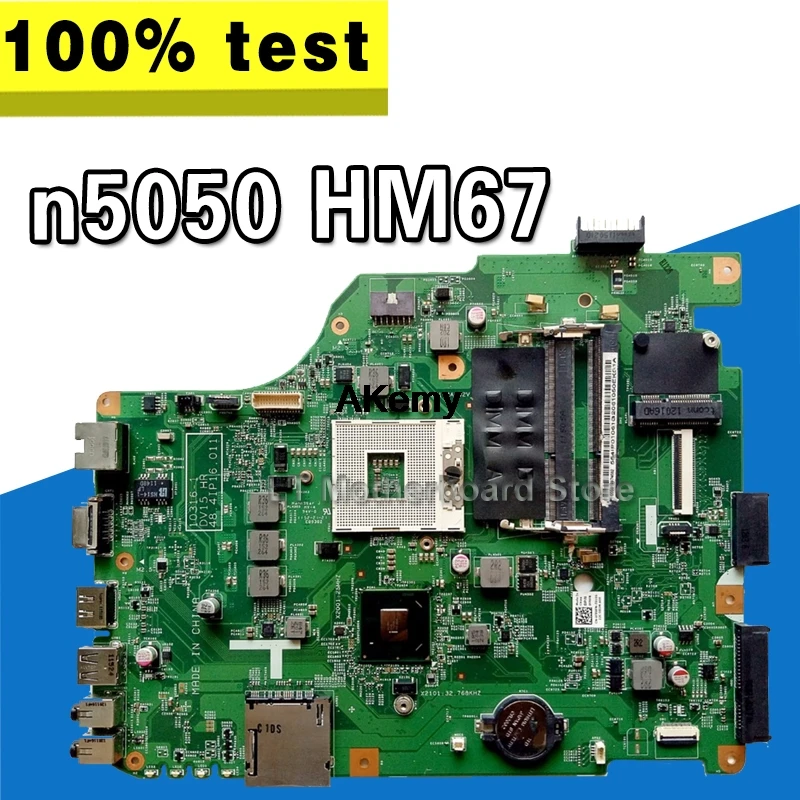 

10316-1 For Dell n5050 laptop motherboard 10316-1 DV15 HR HM67 48.4IP16.011 motherboard integrado Teste original 100%