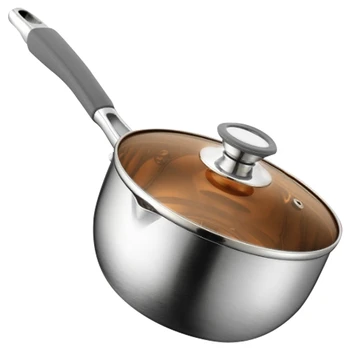 

Promotion! Snow Pan with Silicone Handle with Lid Non-Stick Pan Household Pot Soup Pot Frying Pan