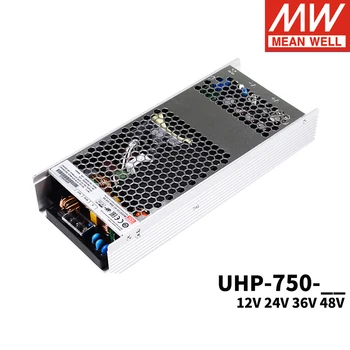 

MEAN WELL Supper Slim UHP-750 750W Single Output switching power supply Fanless design 12V 24V 36V 48V with PFC function