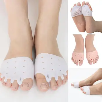 

1Pair Toe Separator Toe Corrector 5 Hole Bunion Orthotics Silicone Bones Overlapping Divider Tool Protector Pedicure F9A4