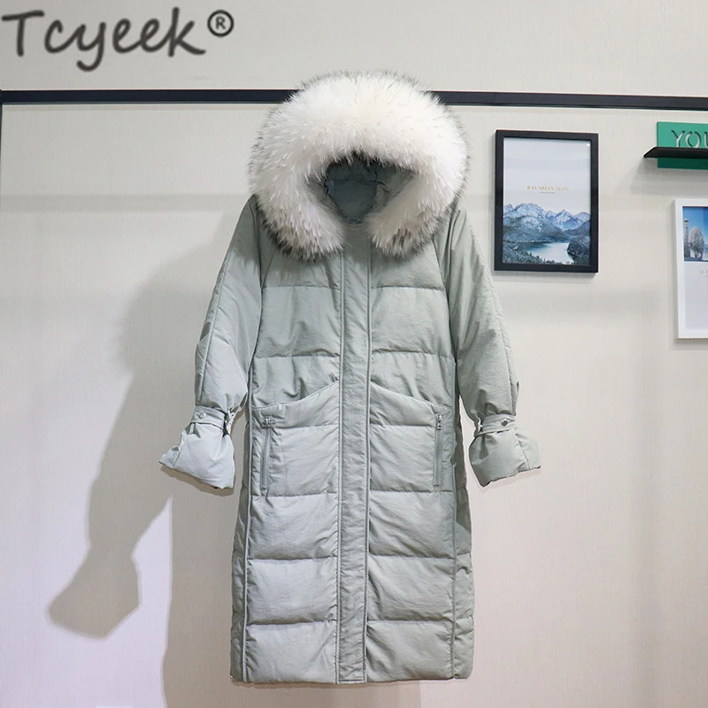 Зимнее пальто Tcyeek женская одежда 2020 Корейская теплая куртка на утином пуху и с