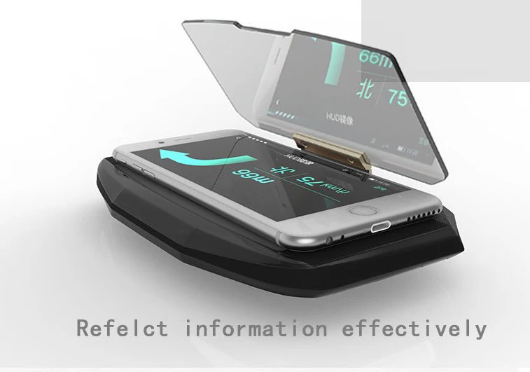 TOSPRA дисплей автомобиля HUD навигации проектор для мобильного телефона gps навигационный проектор держатель телефона для IPhone samsung huawei