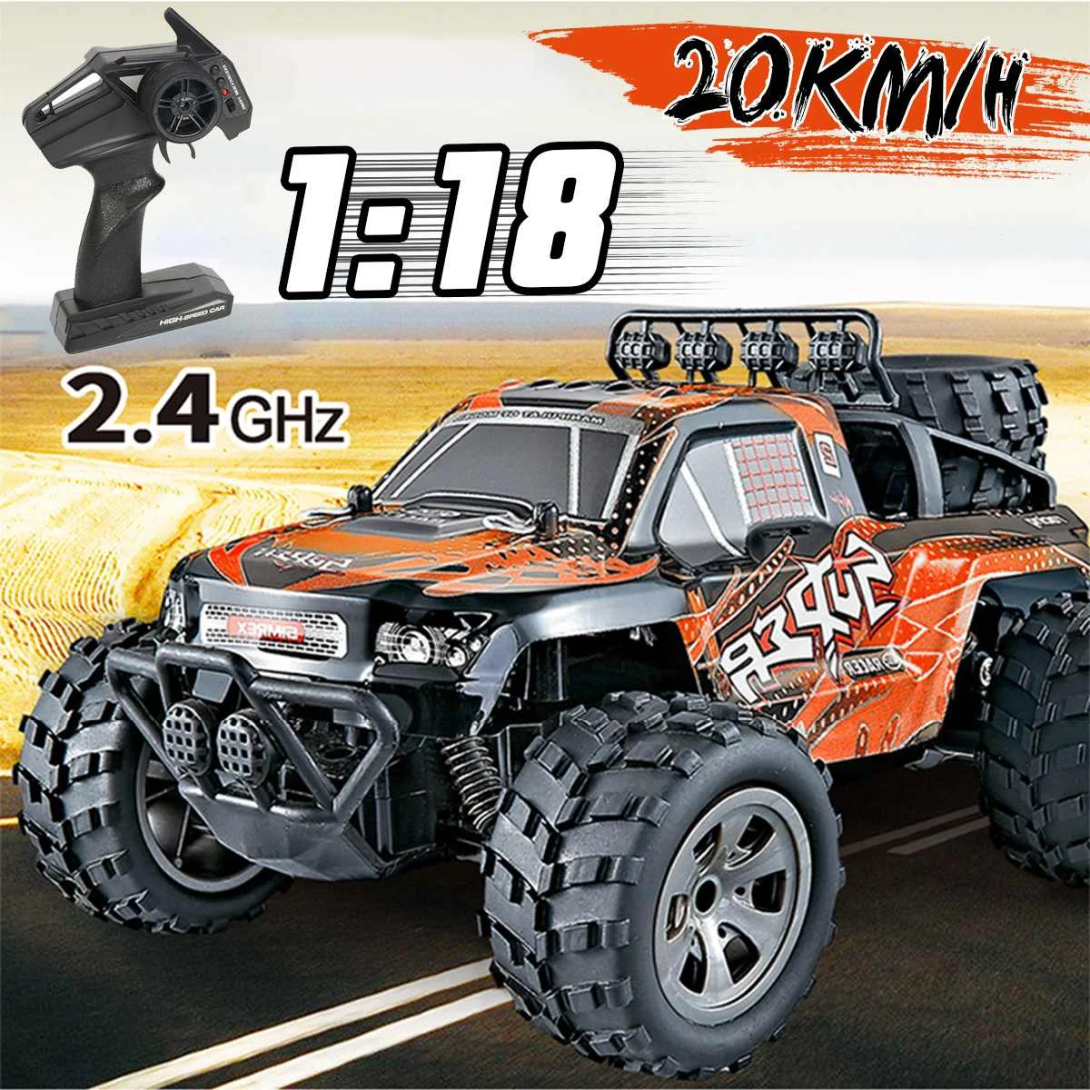 1:18 4WD RC машинки 2,4G радиоуправляемые игрушечные машинки RC модели 20 км/ч скоростные грузовики внедорожные грузовики игрушки подарок для детей Xms