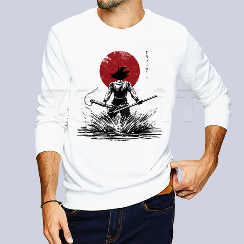 Японское аниме Dragon Ball Z Goku Super Saiyan Vegeta повседневная одежда с капюшоном однотонные толстовки с капюшоном толстовки с принтом - Цвет: B