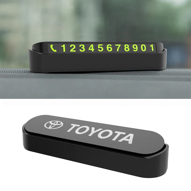 Car Accessories Temporary Parking Number Card for Toyota Corolla E150 Camry 40 70 Rav4 Mark2 Land Cruiser 200 Interior Goods for Toyota