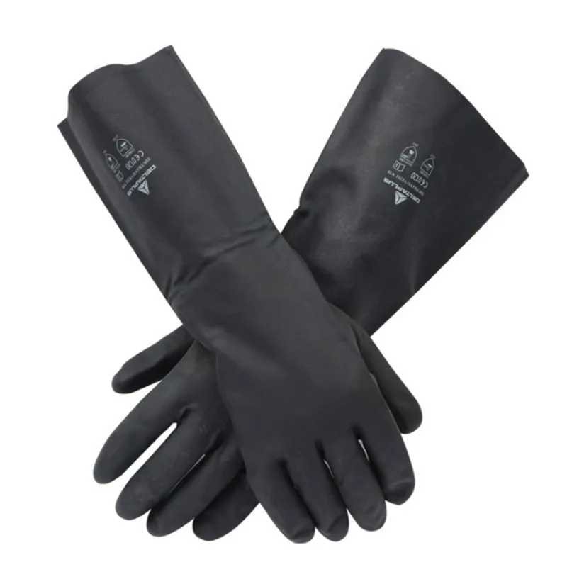 Neoprene Chemical Protective Gloves Safety Work Glove Multi function Against Chemicals, Oil , Heat resistance