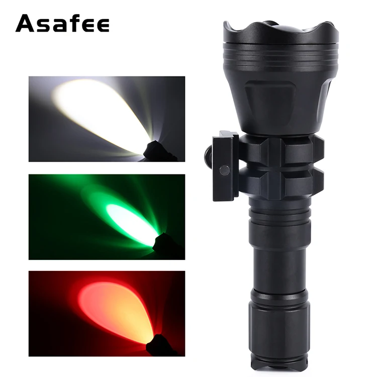 Мощный охотничий фонарь Asafee B158 Cree XM L2 U4 светодиодный фонарик масштабируемый с