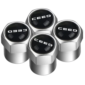 

4Pcs Durable Aluminum Cover Tire car Wheel Rims Stem Air Valve Caps Replacement for Kia Ceed Rio k3 k5 Forte Sorento Sportage
