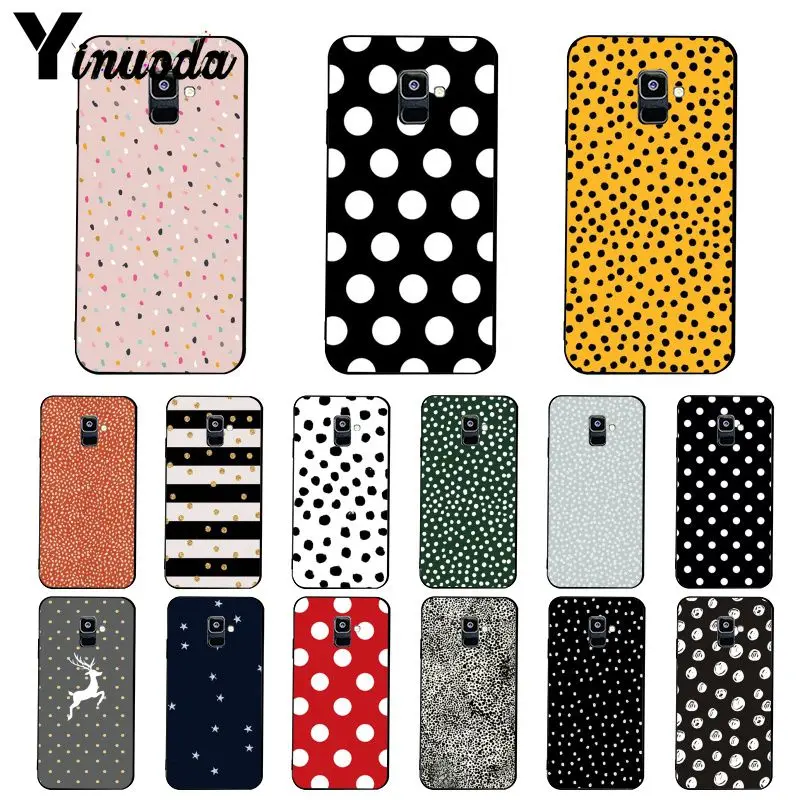 

Yinuoda Polka dots Art Silver Star Phone Case For Samsung Galaxy A7 A50 A70 A20 A30 A40 A8 A6Plus A8Plus A9 2018