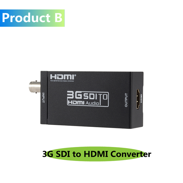 3G HDMI-compatible to SDI Converter SDI Adapter Audio HD-SDI/3G-SDI Adapter BNC 1080P DAC Converter for Monitor HDTV