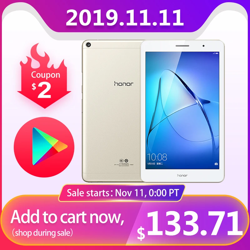 8,0 дюймов, глобальная ПЗУ, huawei MediaPad T3 8, Android 7,0 play, планшет, 2 телефона, ПК SnapDragon 425, четыре ядра, 3 ГБ, 32 ГБ