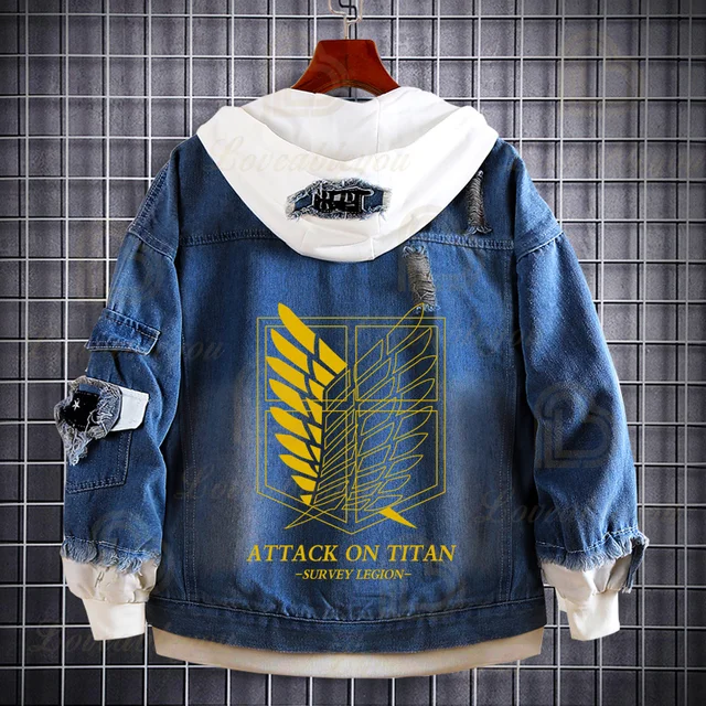 Attack on Titan Denim Jackets Jeans 