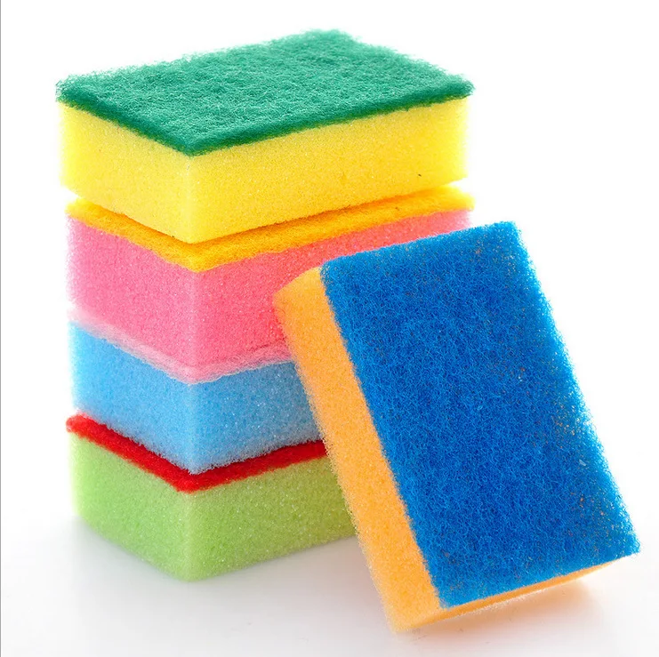 Decontamination Sponge Cleaning Wipe Colorful Sponge Cleaning Wipe 9X6X3 Cm Sleeves