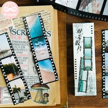 Г-н Бумага 30 шт./кор. Творческий время памяти лм Fiche пленка с пейзажем закладки для Новинка для чтения книг, создатель страница бумажные закладки