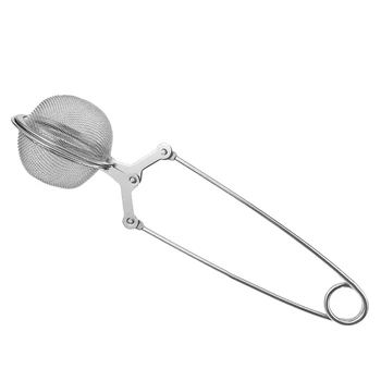 

Toro Stainless Steel Tea Strainer Infuser with Handle for Loose Leaf Tea Extra Fine Mesh Quick Snap Easy Clean Dishwasher Safe