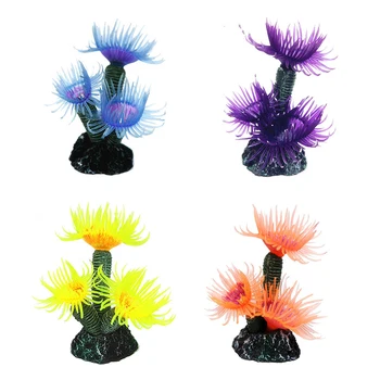 

1PC Luminous Simulation Plant Aquarium Supplies Fish Tank Landscaping Decoration Fake Water Grass Plastic Flower Seaweed Seaweed