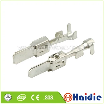 

Free shipping 50pcs auto car splices wire 6.3 big terminal Crimp terminal Non-insulated auto male terminal DJ6116-6.3C