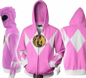 style 7 Толстовки для косплея power Rangers, кардиган, худи, повседневные толстовки на молнии, 3D принт, мужская спортивная толстовка, уличная одежда - Цвет: style 7