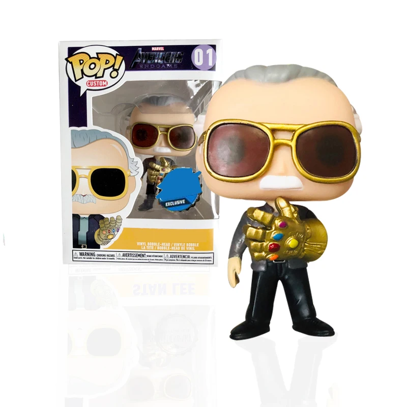 Funko POP Marvel Мстители Железный человек Тони Старк Коллекция Модель ПВХ Фигурки игрушки для детей подарок на день рождения - Цвет: 01 with box