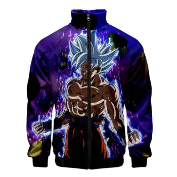 

New 3d Anime Dragon Ball Goku Jacket Men Women Harajuku Hot Sale Style Hoodies Casual Stand Collar 3D Zipper Sweatshirt Clothes