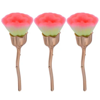 

Single Large Rose Blush Brush Make Up Brushes Gold Powder Brush Soft Professional Cosmetics Makeup Brushes pincel maquiagem Tool
