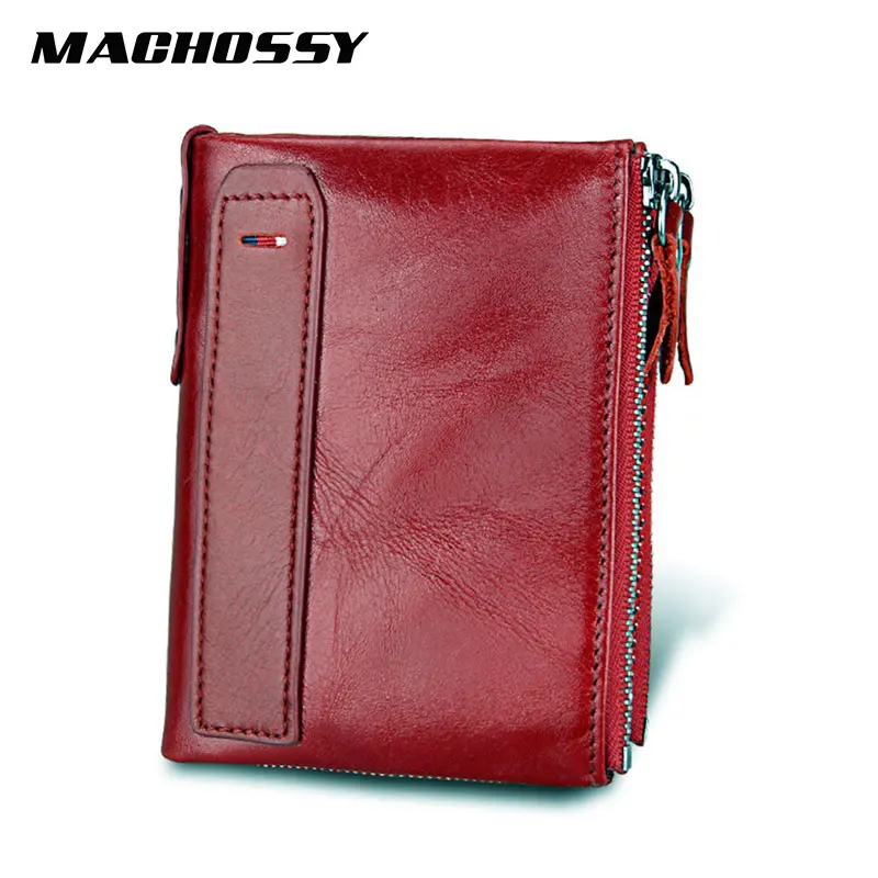 RFID Vintage men Genuine Leather font b Wallet b font Women font b Wallets b font