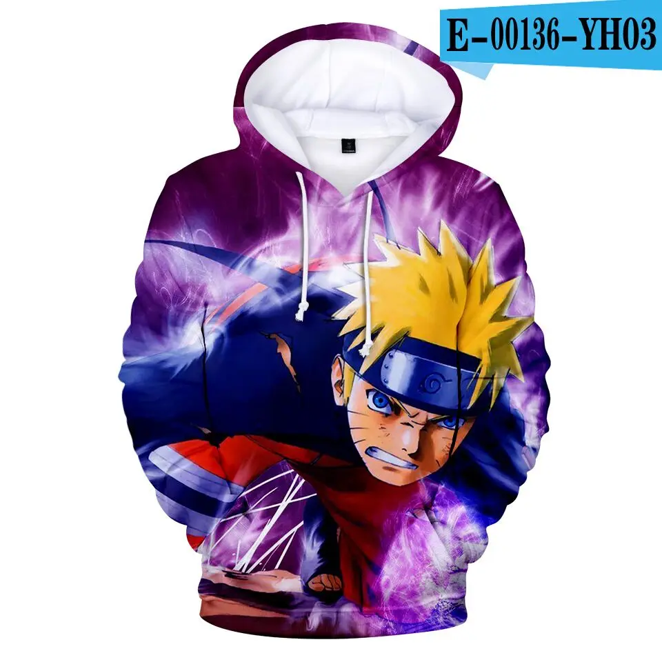 childen 3D Naruto Anime boy/gril Hoodies Sweatshirts 3D Print Popular Streetwear Hooded Spring/Autumn Pullovers Boys Coat - Цвет: color at picture