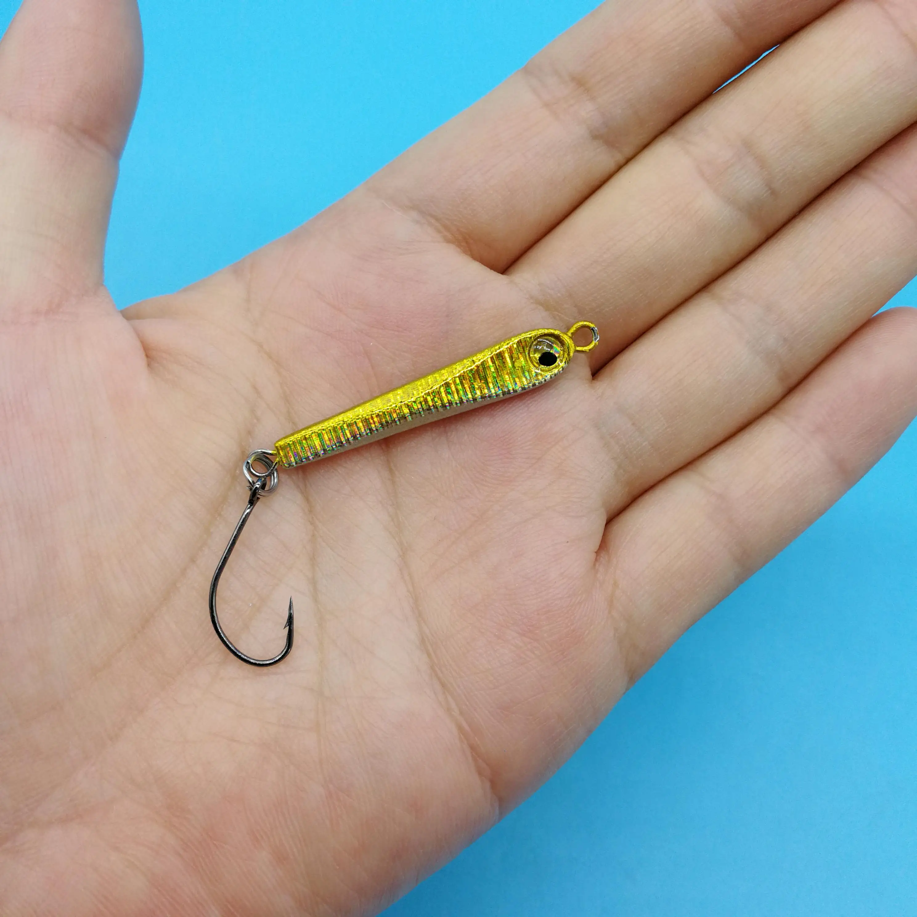 

HOOFISH 10PCS/LOT Mini Metal Jig Fishing Lures 3g/6g Micro Jigging Shore Cast Isca Artificial Hard Bait Fishing Accessories