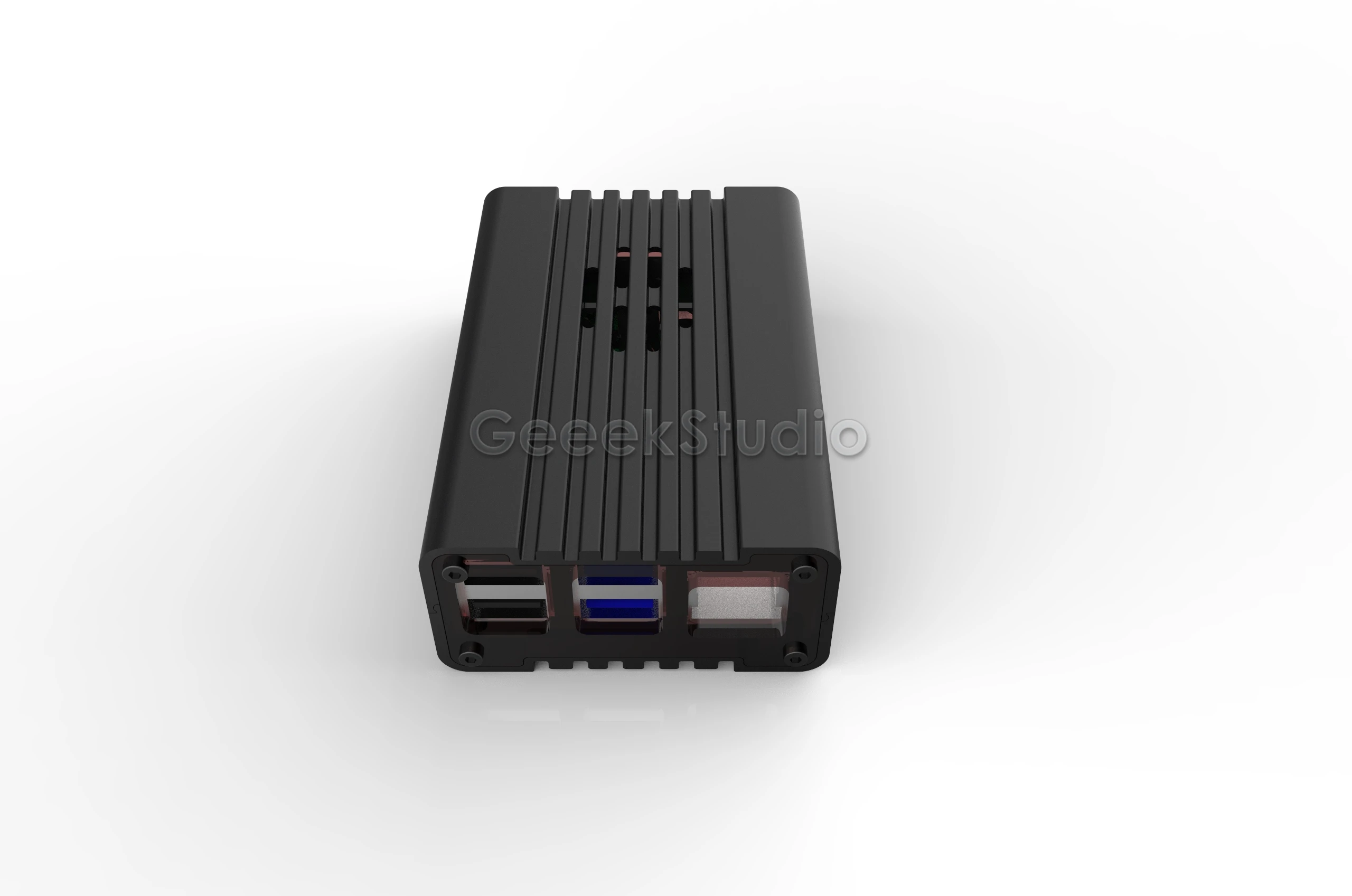 Черный корпус корпуса из алюминиевого сплава с ЧПУ для Raspberry Pi 4 охлаждающий вентилятор радиаторы для Raspberry Pi 4B
