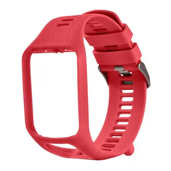 

Silicone Square Watchbands Bracelet Strap Replacement TomTom 1 Multi-Sport GPS HRM CSS AM Cardio Runner Watch