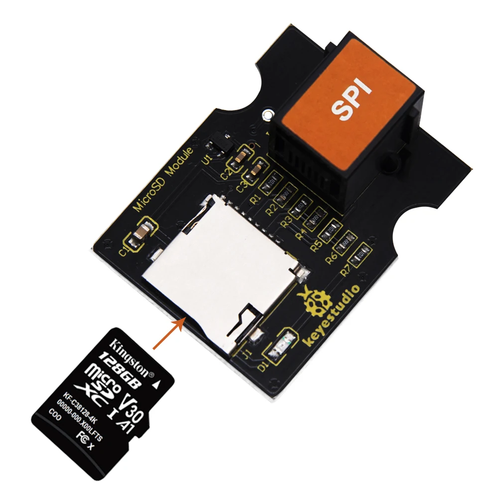 Keyestudio RJ11 EASY plug Micro SD карта TFT чтение и запись модуль для Arduino