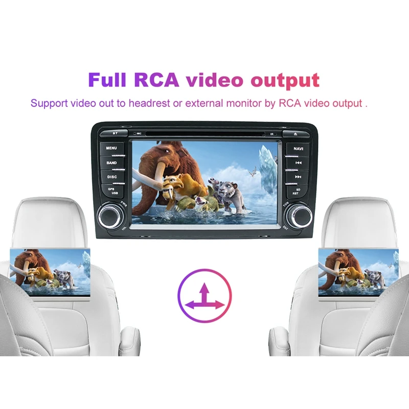 Android 9,0 2Din автомобильный DVD gps 4G+ 32G мультимедийный плеер Bluetooth стерео радио для Audi A3 8P 2003-2012 S3 2006-2012 RS3 Sportback