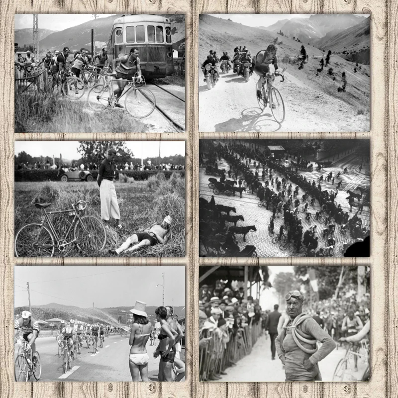 Классические настенные Стикеры для водных прогулок во французском велосипеде