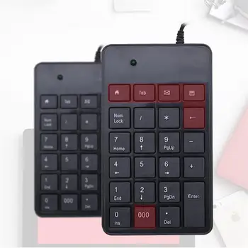 

Portable Mini Digital Keyboard 23 Keys Wired Numeric Keypad USB Number Pad For Office Accounting Teller Laptop PC WIN10