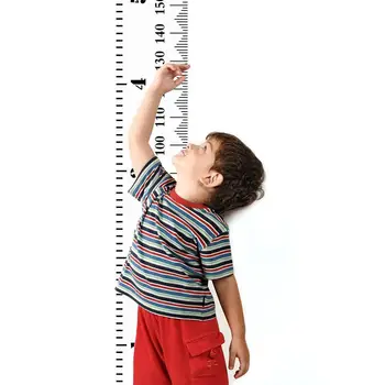 

Children's height chart wall height chart canvas nursery hanging growth chart growth meter measuring rod, white 20cm x 200cm