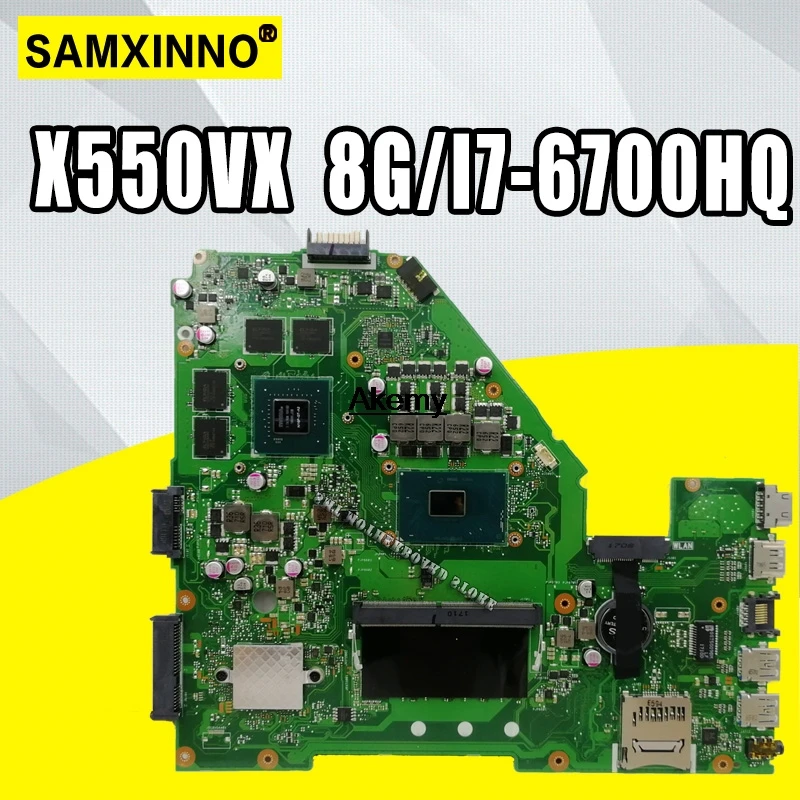 X550VX MB._ 8G/I7-6700HQ/AS материнская плата REV 2 0 для For Asus FX50V K550VX X550VQ Тест ОК обмен! |