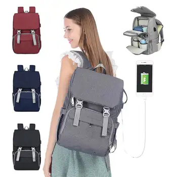 

Mummy Maternity Baby Diaper Bags Backpack Usb Waterproof Nurse Changing Nappy Bag For Mother Mom Baby Stroller Organizer Printed