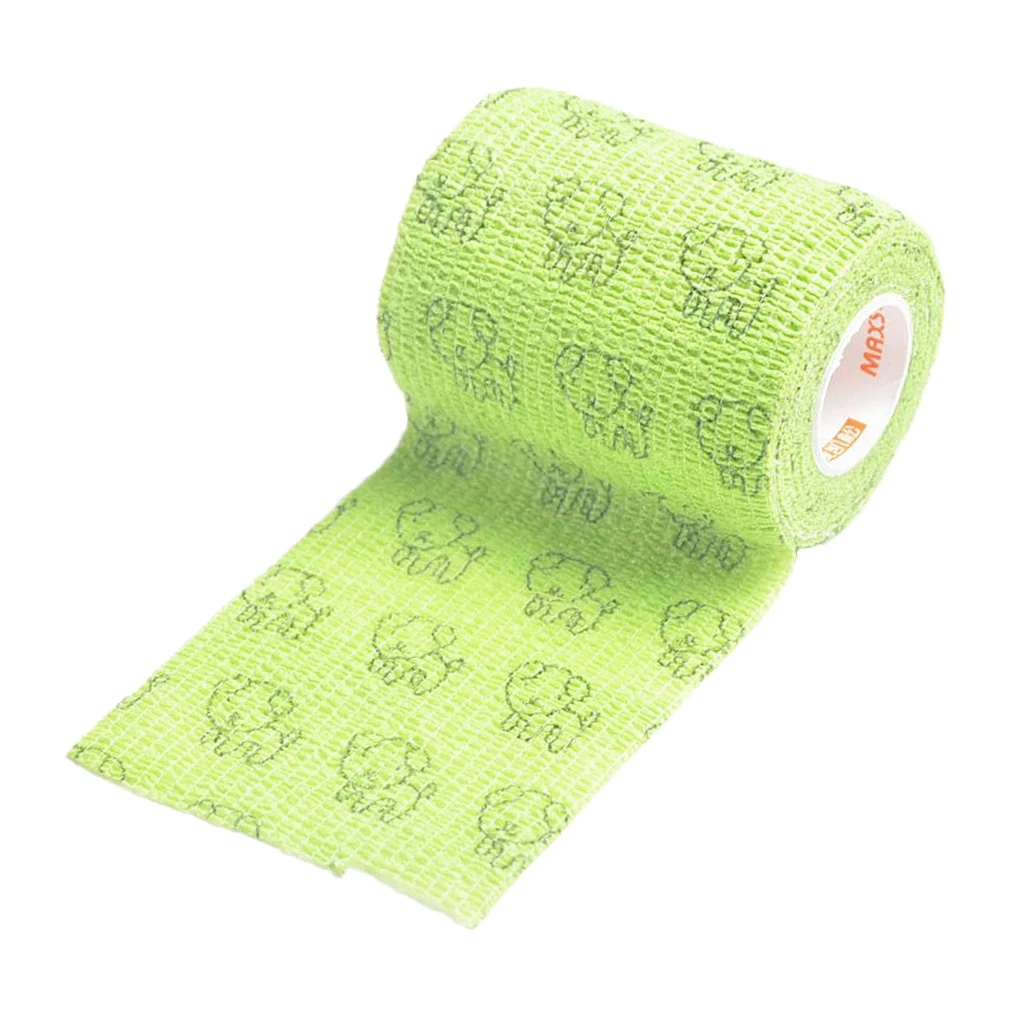 5 Yards Sports First Aid Elastic Non Woven Self Adhesive Cohesive Wrap Bandage Tape Roll 2, 3, or 4 Inches Wide