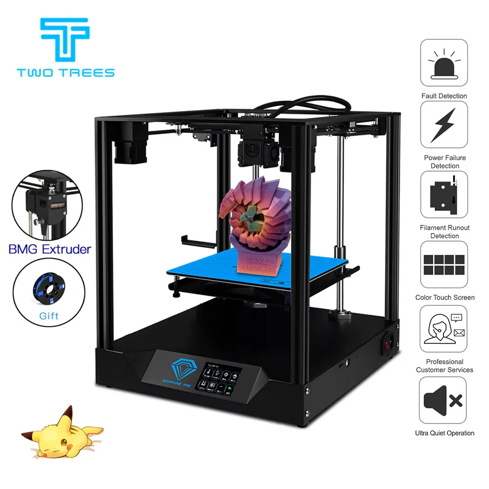 Sapphire Pro1 Два дерева 3d принтер сапфир профессиональный принтер diy CoreXY BMG экструдер Core xy 235x235 м Сапфир S Pro DIY наборы 3,5 дюймов сенсорный экран - Цвет: Sapphire Pro1