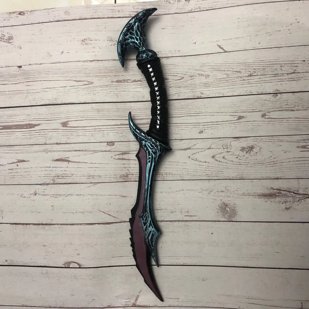 

1: 1 Vyse Scythe Cosplay Weapon WOW Anti Wizard Elf Anime Game Gun Prop Role Play PU Action Figure Model 50 sword