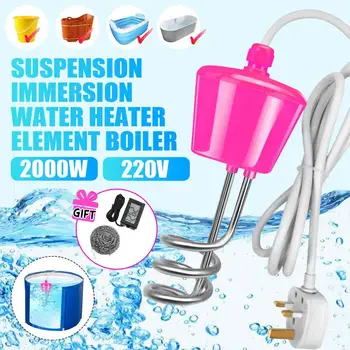 

2000W Electric Floating Heater Boiler Water Heating Element Portable Immersion Suspension Bathroom Swimming Pool UK Plug
