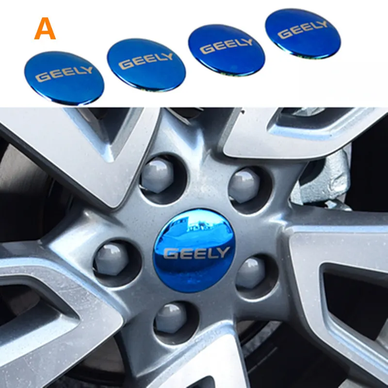 Для Geely Emgrand X3, GX3, ступицы колеса для автомобиля стикер, колпак - Название цвета: A